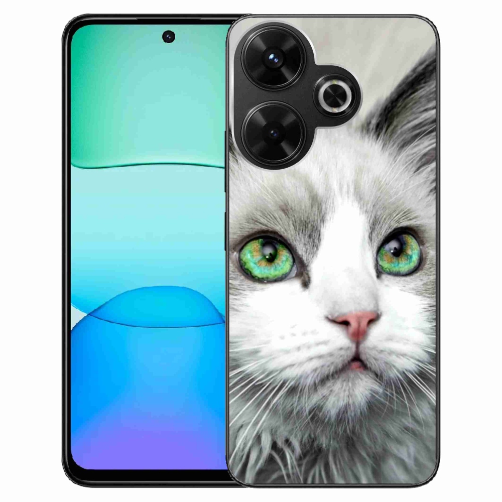 Gél borítás mmCase a Xiaomi Redmi 13 4G/Poco M6 4G - macskaszemhez