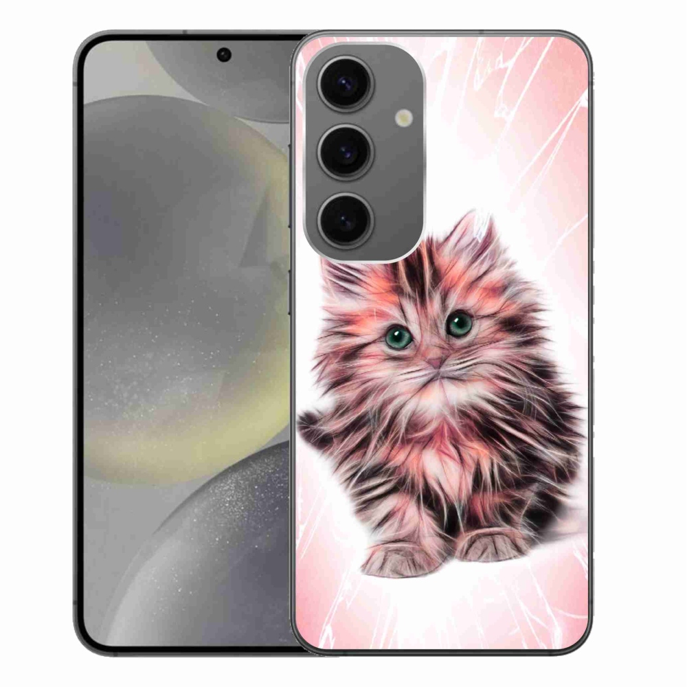 Gél borítás mmCase Samsung Galaxy S24+ készülékhez - aranyos cica