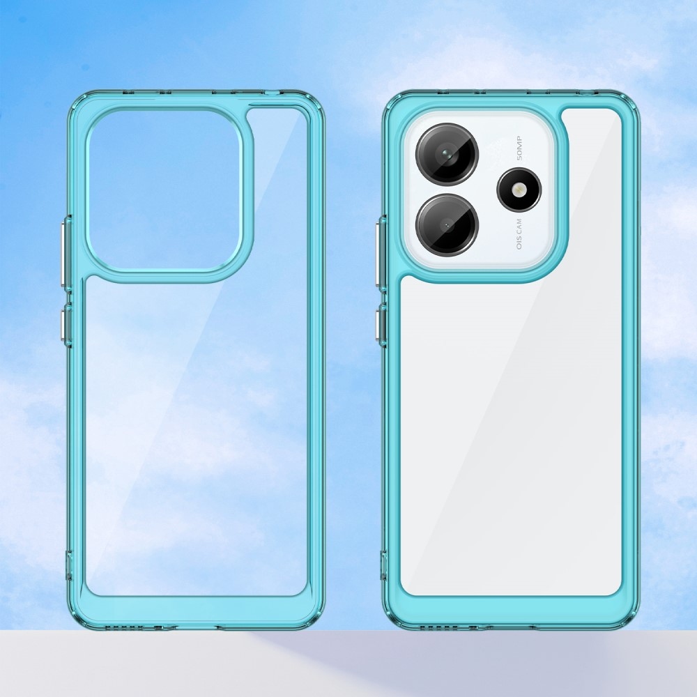 Gél tok rögzített hátlappal a Xiaomi Redmi Note 14 5G-re - világoskék színben