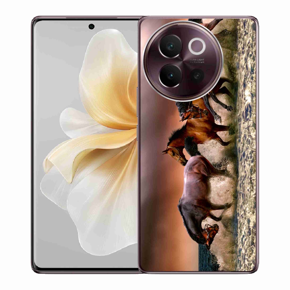 Gél tok mmCase a Vivo V40 Lite 5G készülékhez - lovak 1