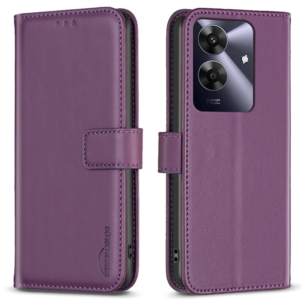 BNF könyvtáska a Realme Note 60-hoz - sötétlila