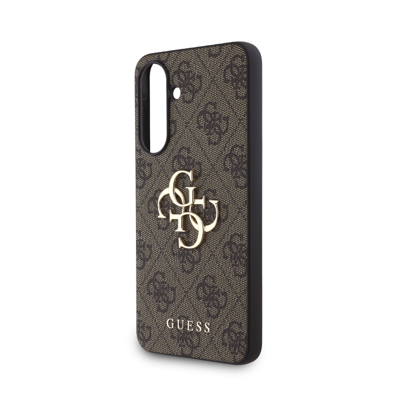 Guess PU 4G fém logó hátlap Samsung Galaxy A56 barna