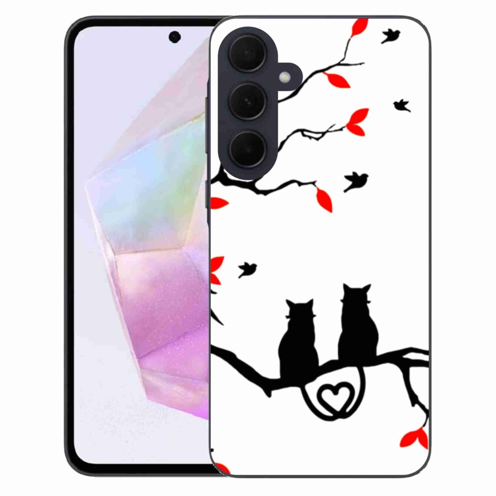 Gél borítás mmCase Samsung Galaxy A35 5G - macskaszerelem