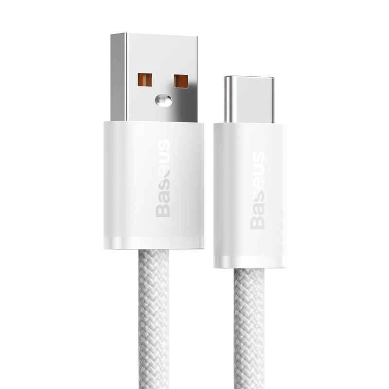 Baseus Dynamic sorozatú gyorstöltő adatkábel USB-A - USB-C 100W 2m Fehér