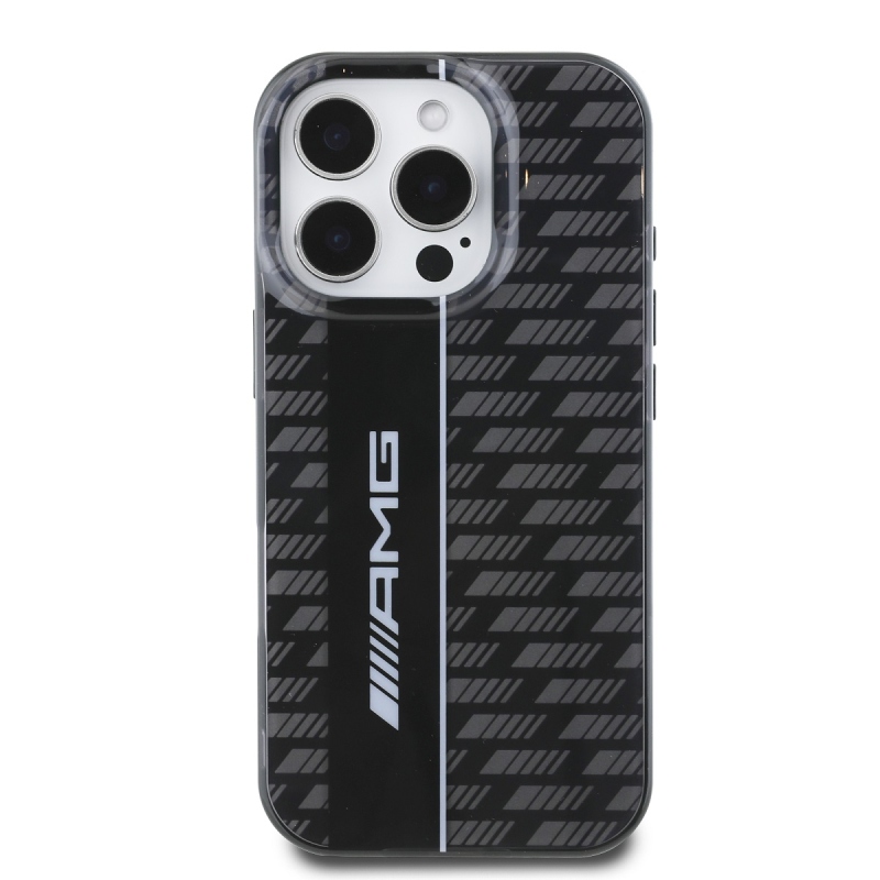 AMG Carbon Pattern hátlap iPhone 16 Pro Max fekete színű hátlaphoz