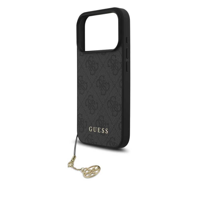 Guess 4G Charm hátlap iPhone 17 Pro készülékhez Tone on Tone szürke