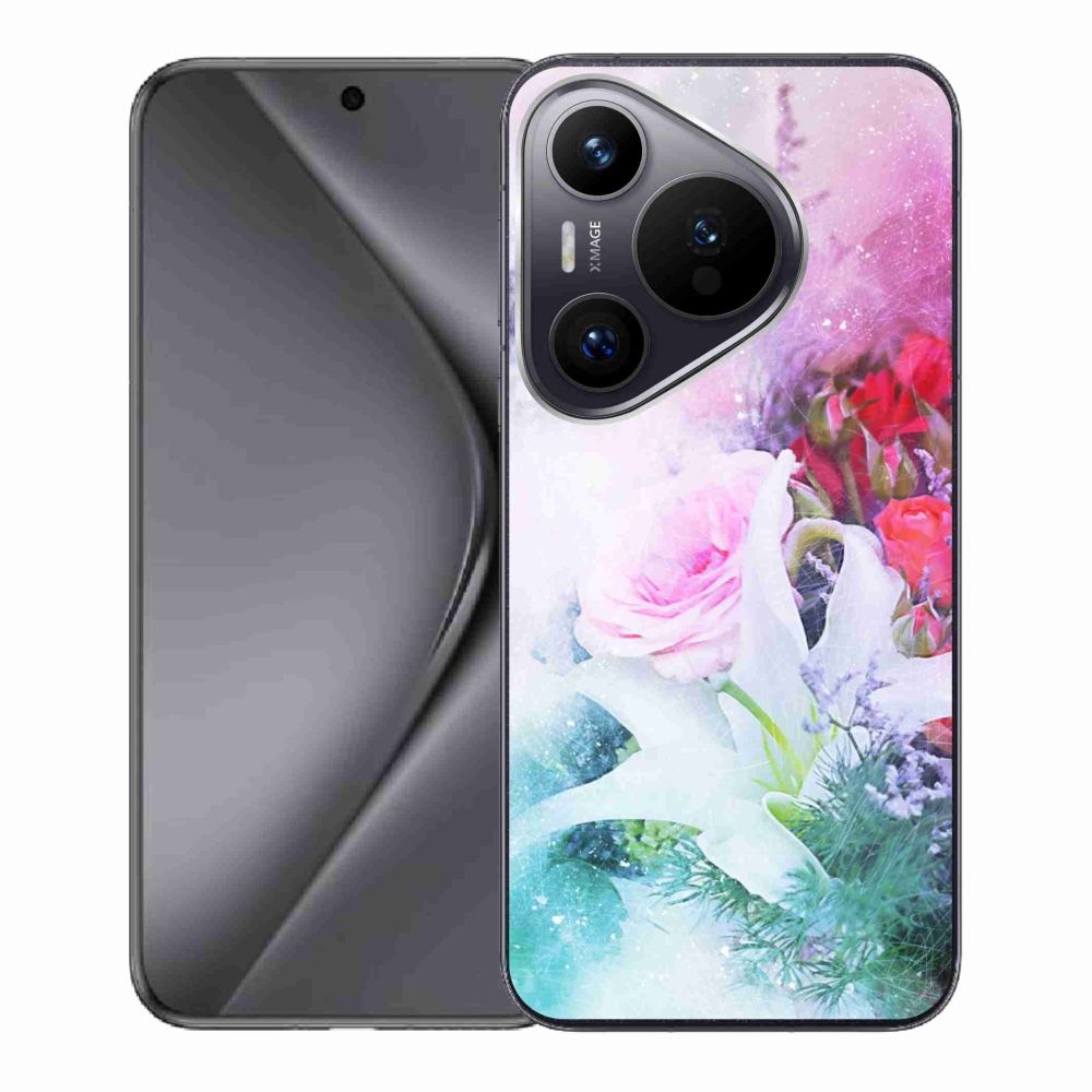 Zselés borító mmCase a Huawei Pura 70-hez - virágok 4