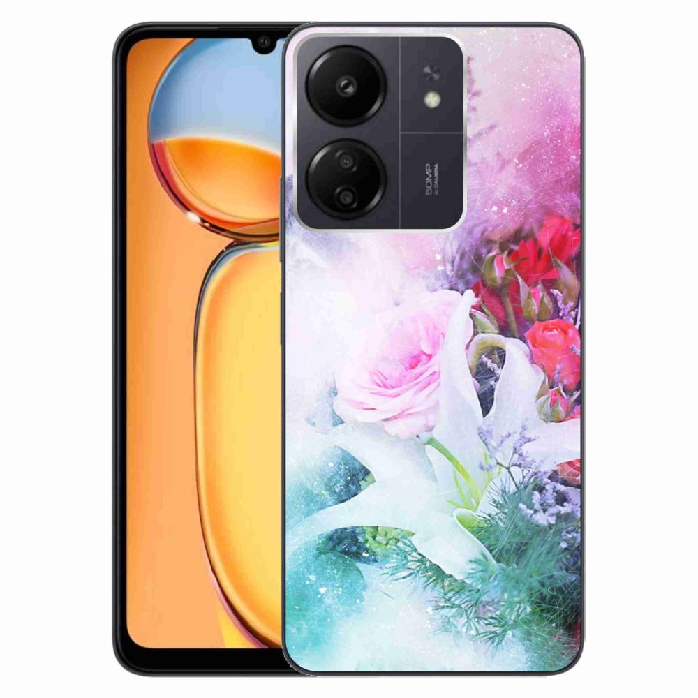 Gél borító mmCase a Xiaomi Poco C65/Redmi 13C - virágok 4