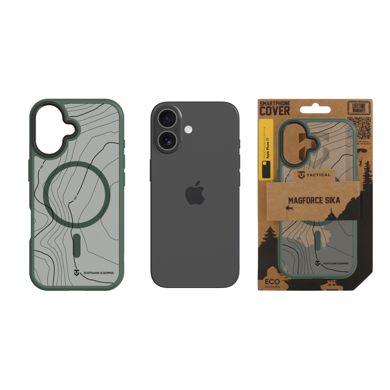 Taktikai MagForce Hyperstealth Sika borító iPhone 17-hez Erdei zöld