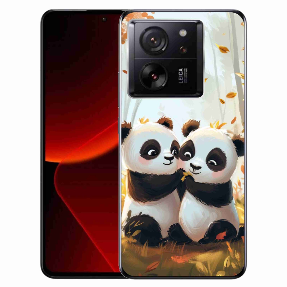 Gél borítás mmCase a Xiaomi 13T/13T Pro számára - pandák
