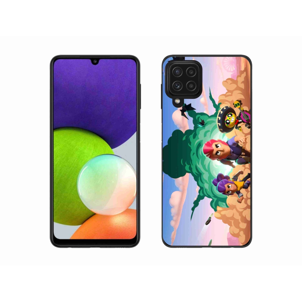Gél borítás mmCase Samsung Galaxy A22 4G - verekedés csillagok
