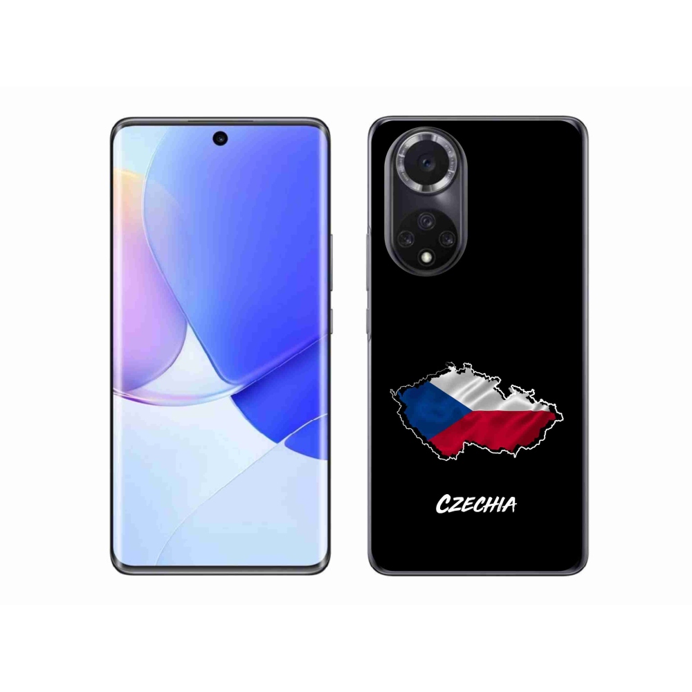Gél borító mmCase a Huawei Nova 9 készülékhez - Csehország fekete háttér