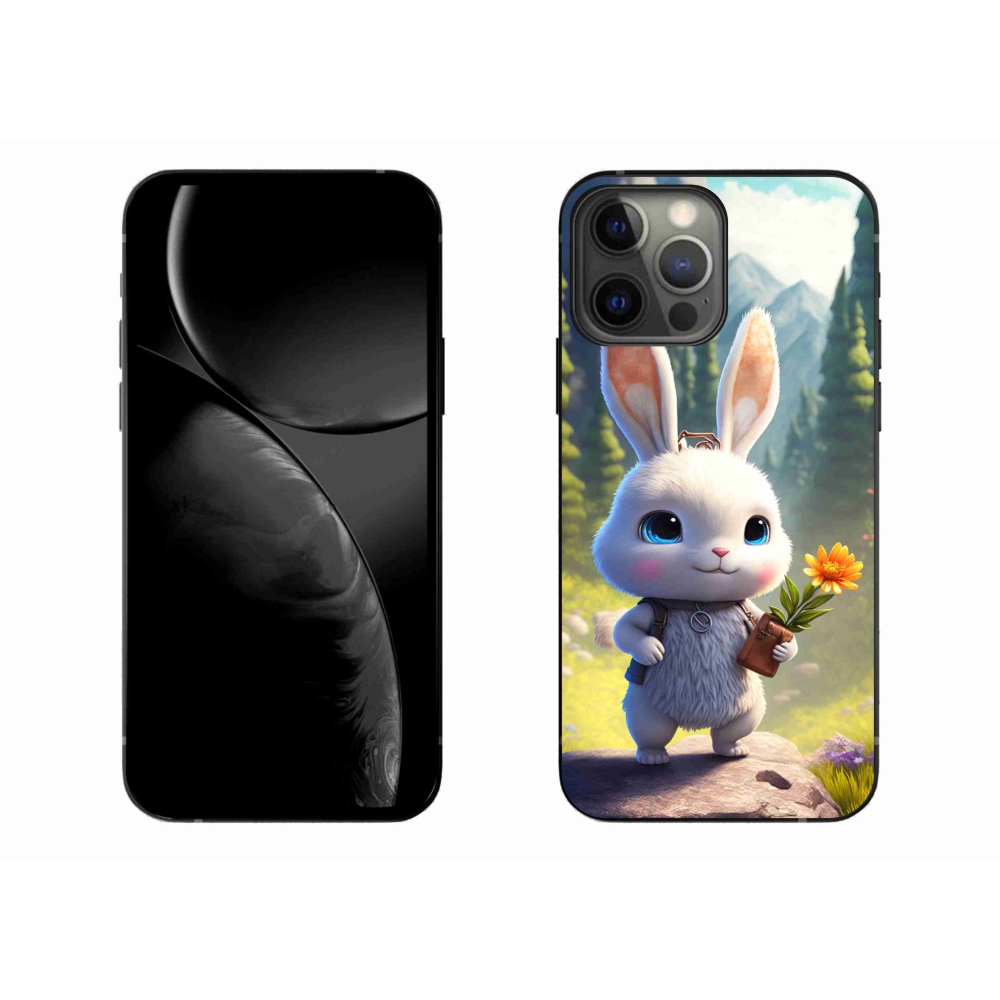 Zselés borítás mmCase iPhone 13 Pro Max készülékhez - aranyos nyuszi