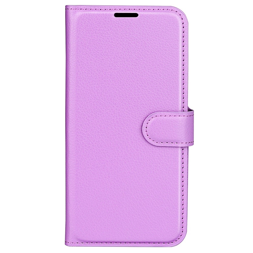 Litchi könyv tok a Xiaomi Redmi Note 13 5G-hez - lila