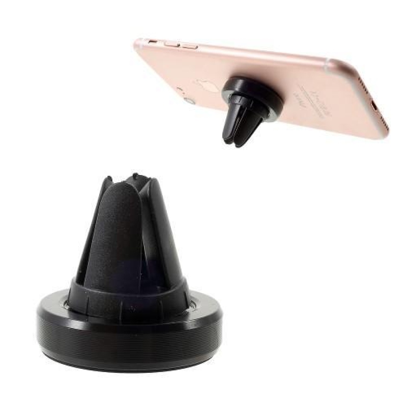 Air univerzális mágneses tartó mobiltelefonhoz a ventilátorba - fekete