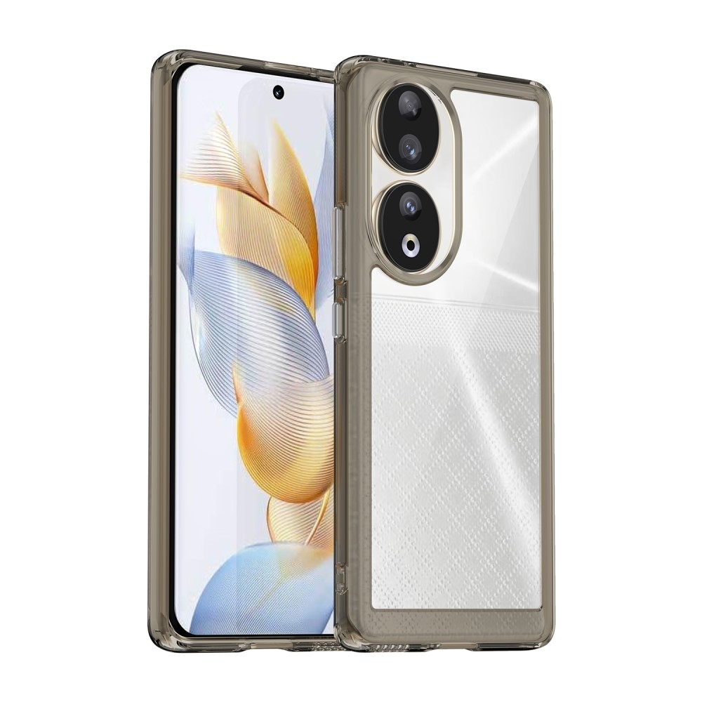 Gél tok fix hátlappal Honor 90 készülékhez - szürke