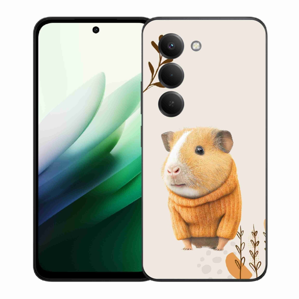 Gélburkolat mmCase a Xiaomi Redmi 15 5G számára - tengerimalac a pulóverben