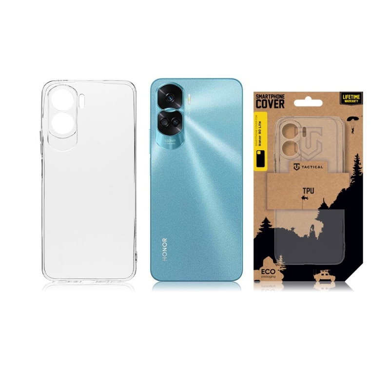 Taktikai TPU borítás a Honor 90 Lite számára - átlátszó