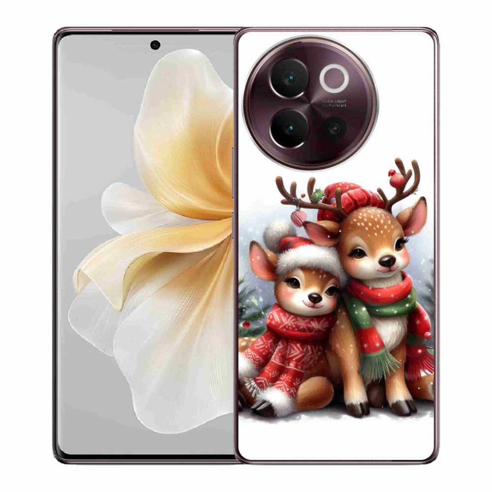 Gél borítás mmCase a Vivo V40 Lite 5G készülékhez - karácsonyi rénszarvas