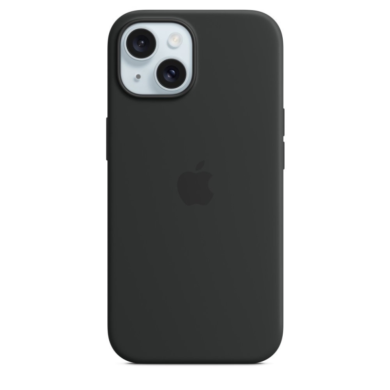 MXPD3ZM/A Apple szilikon borítás, beleértve. Magsafe iPhone 15 készülékhez Fekete