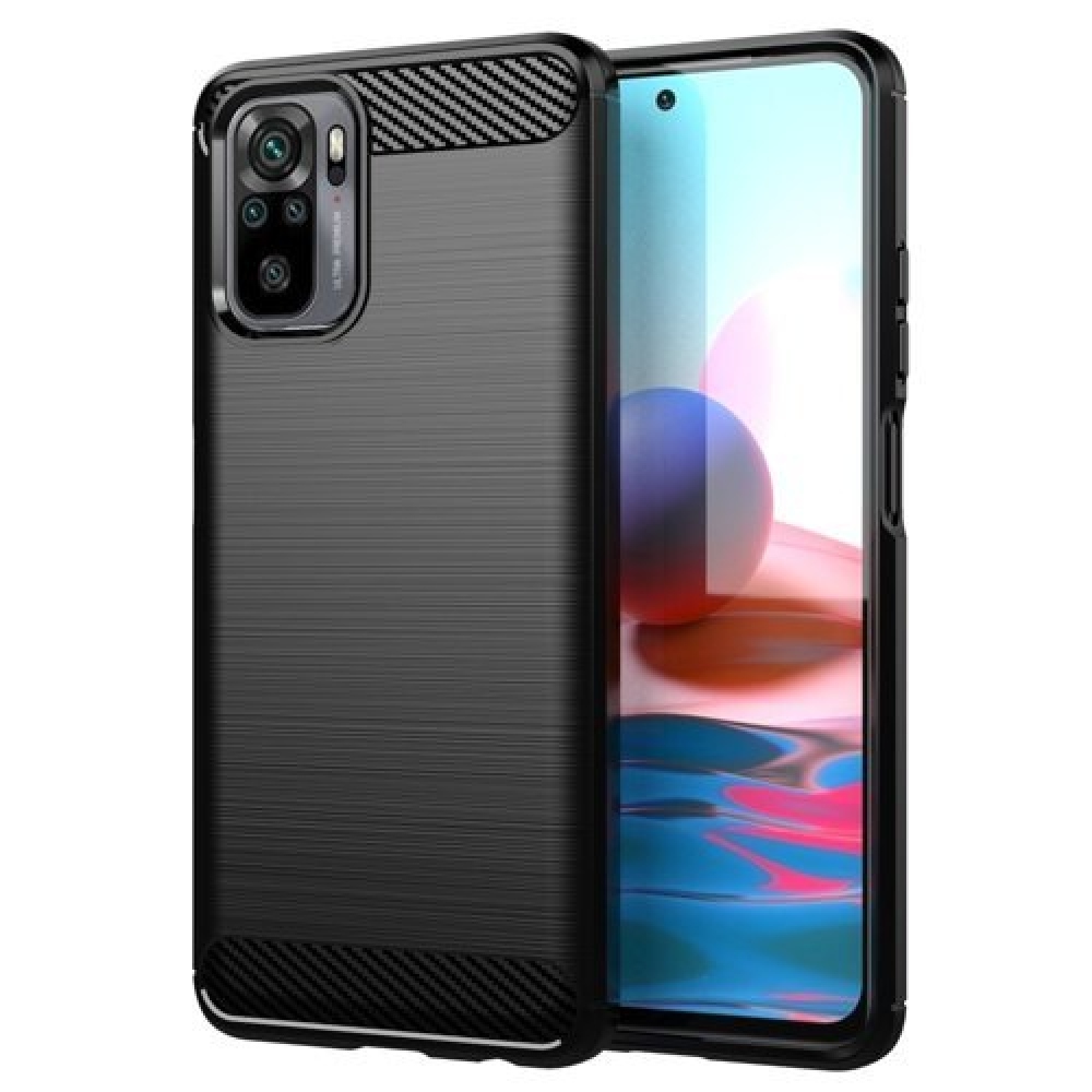 Szénálló zselés tok Xiaomi Redmi Note 10 4G/Redmi Note 10S/Poco M5s - fekete
