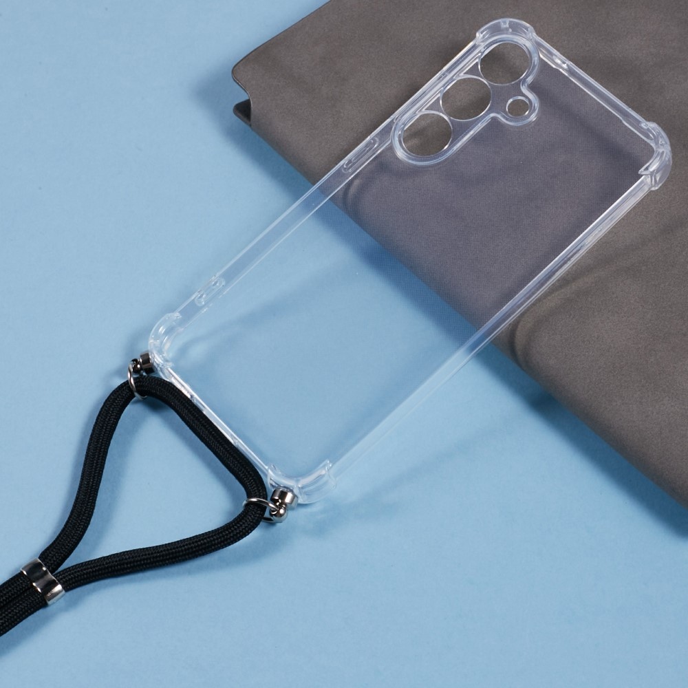 Átlátszó zselés tok húzózsinórral Samsung Galaxy S25+ készülékhez