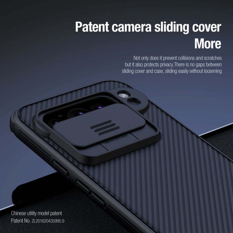 Nillkin CamShield PRO hátlap a Google Pixel 9 Pro-hoz Fekete