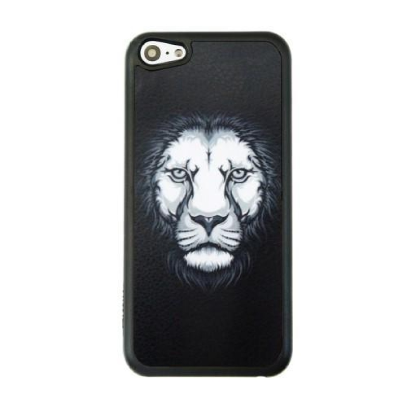 Aminal műanyag tok iPhone 5C készülékhez - oroszlán