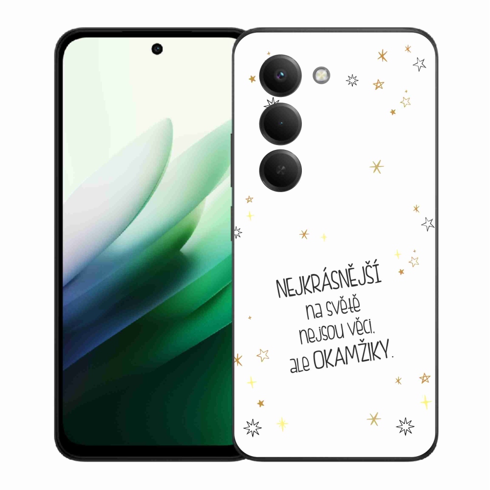 Gél borítás mmCase a Xiaomi Redmi 15 5G-hez - idézem 4 fehér háttér