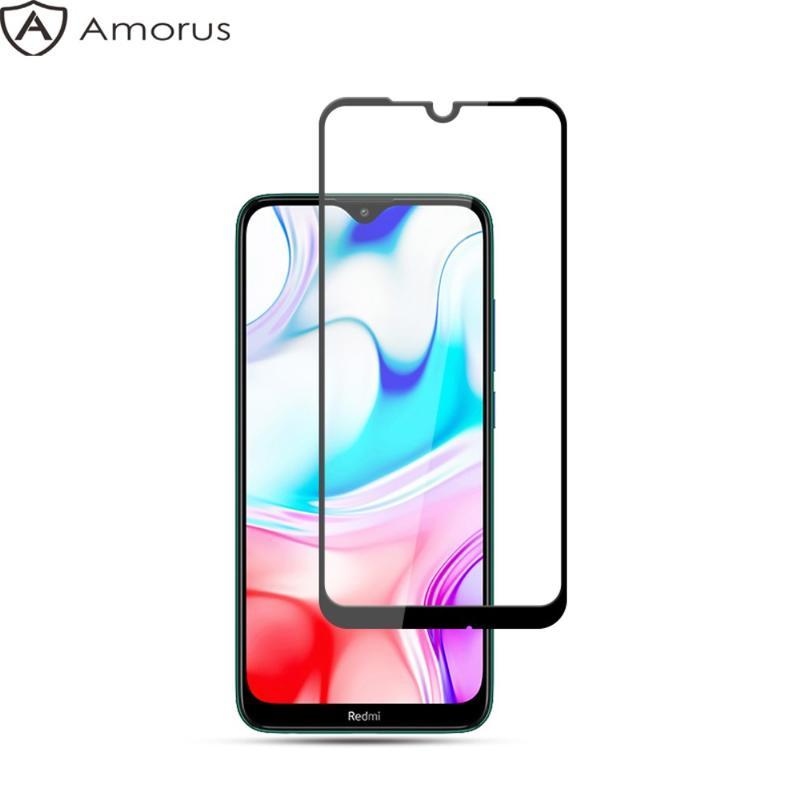 AMS teljes képernyő edzett üveg a Xiaomi Redmi 8A-nál