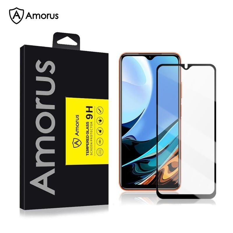AMS teljes képernyő edzett üveg Xiaomi Redmi 9T mobiltelefonhoz