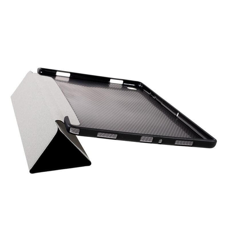 AMS intelligens állítható PU bőr tok tablethez Samsung Galaxy Tab A7 10.4 (2020) T500 - fekete