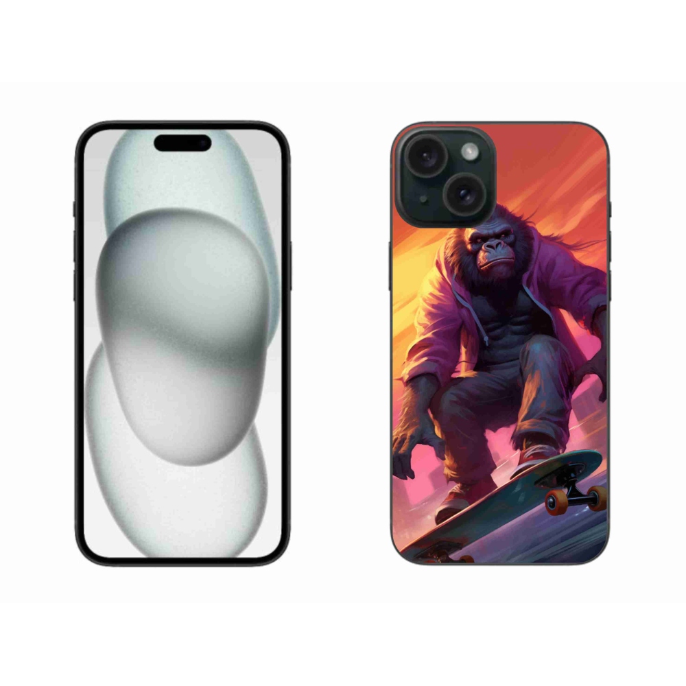 Gél borítás mmCase iPhone 15 Plus készülékhez - gorilla gördeszkán