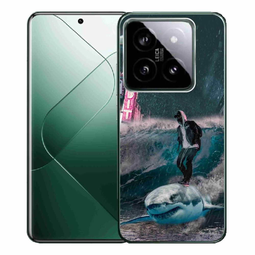 Gél borítás mmCase a Xiaomi 14 Pro számára - cápa