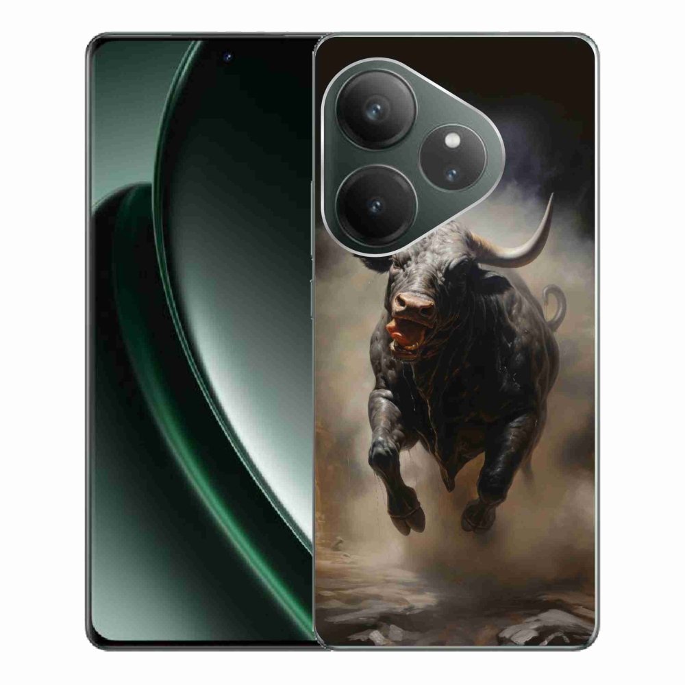 Zselés borítás mmCase a Realme GT 6 5G/GT 6T 5G számára - dühös bika