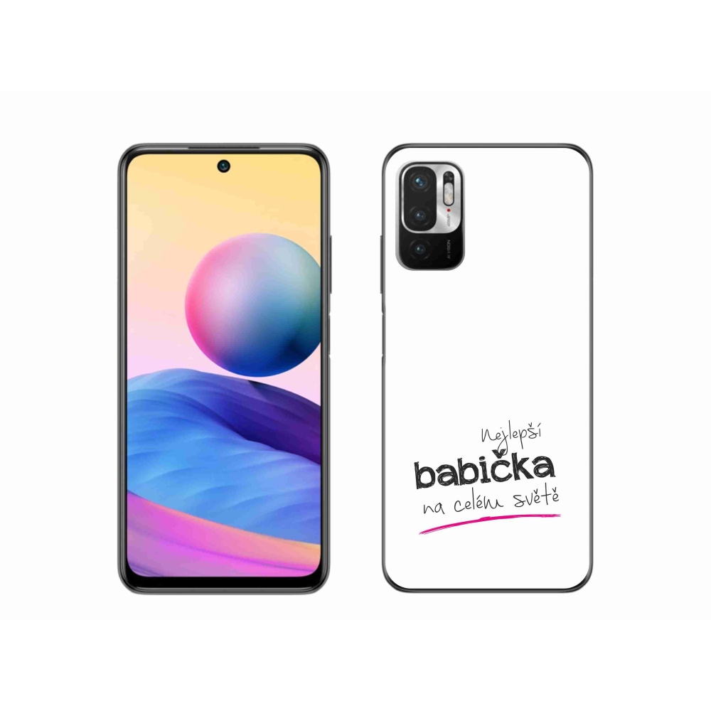 Gél borító mmCase a Xiaomi Poco M3 Pro/5G számára - legjobb nagymama 4 fehér háttérrel