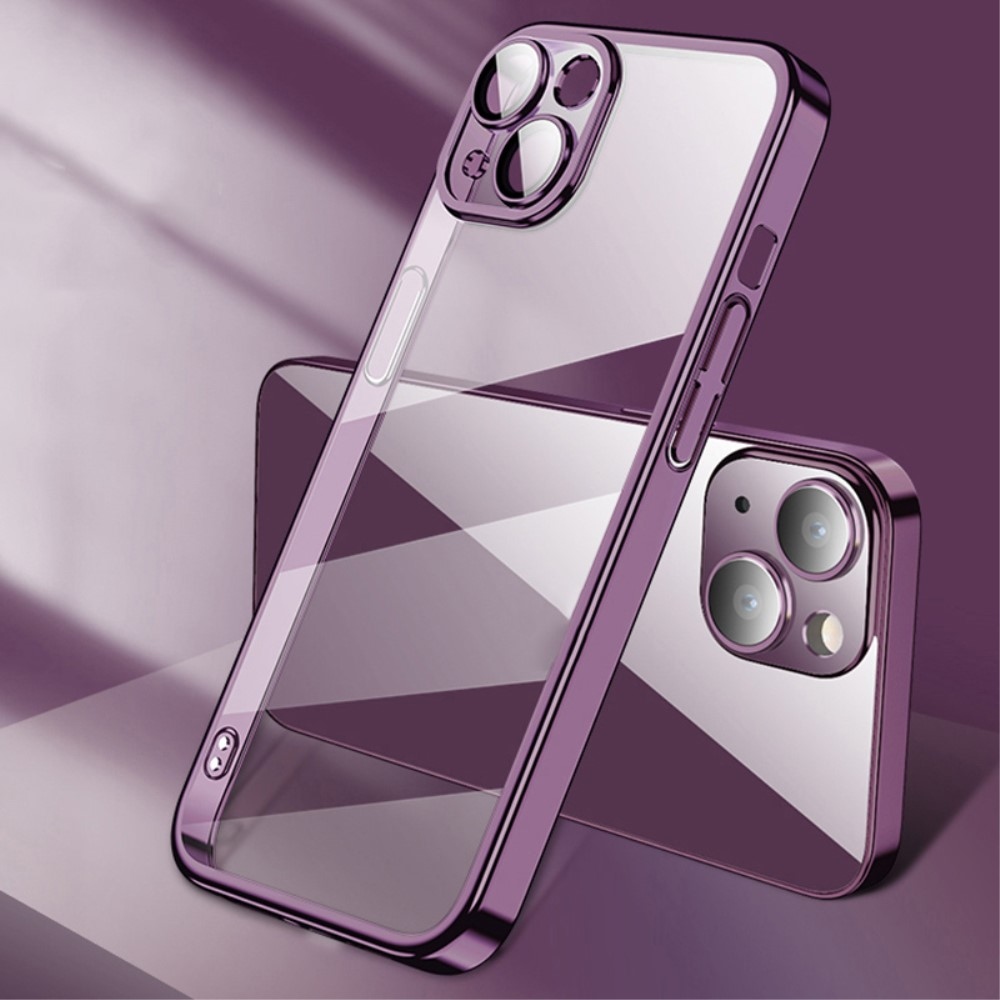 X-Level zselés tok fix hátlappal iPhone 15 készülékhez - lila