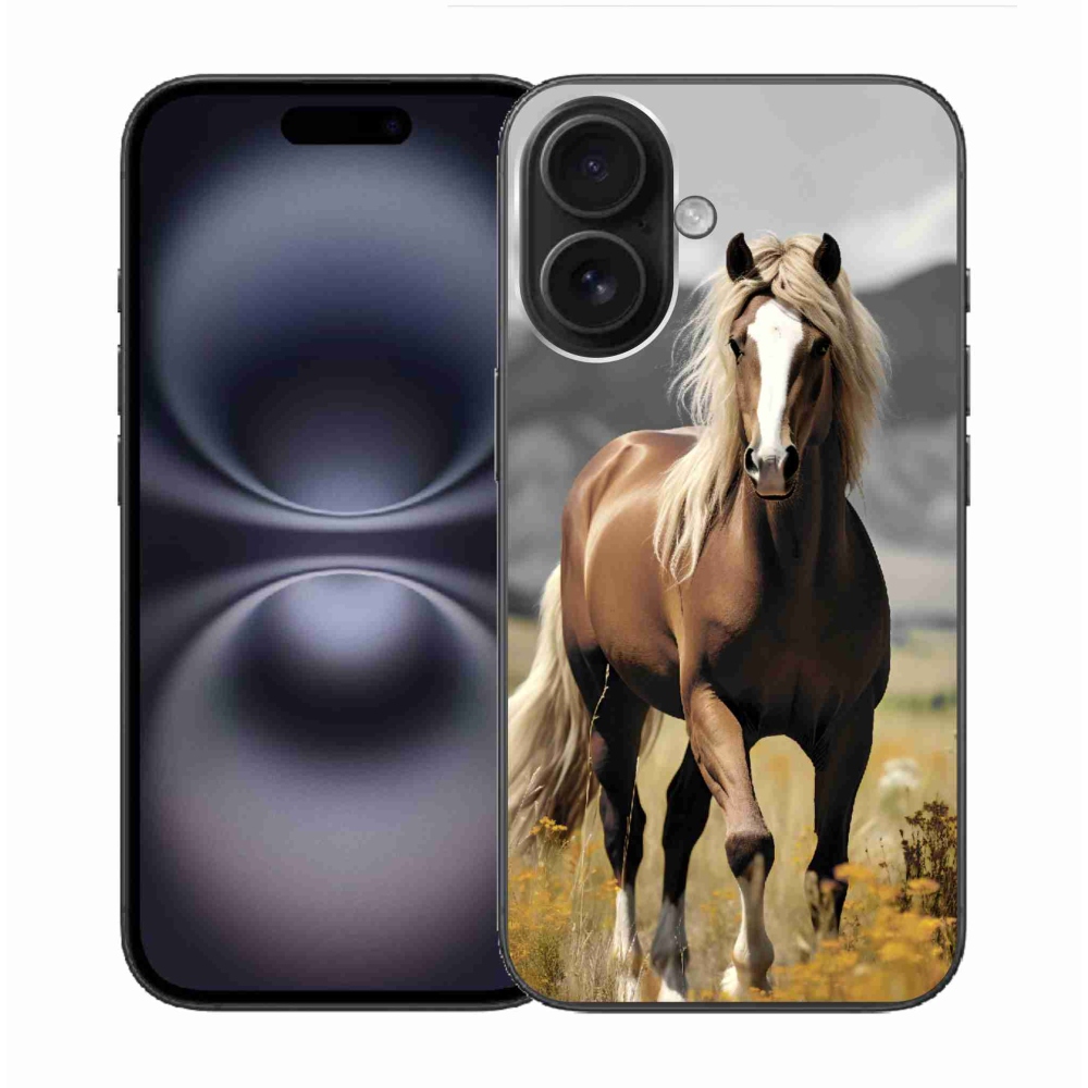 Zselés borítás mmCase iPhone 16-hoz - barna ló 1