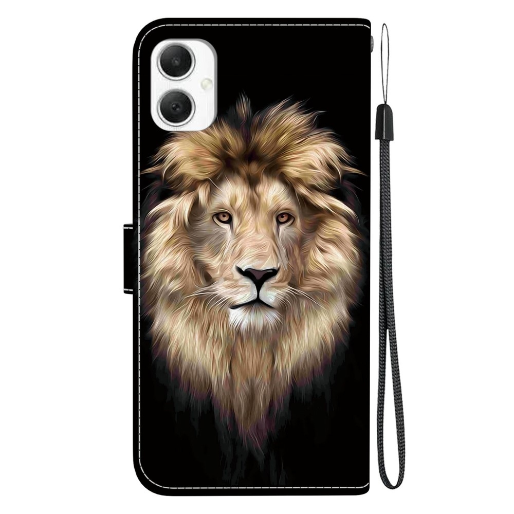 Sokoldalú könyvtáska Samsung Galaxy A06 4G - oroszlánhoz