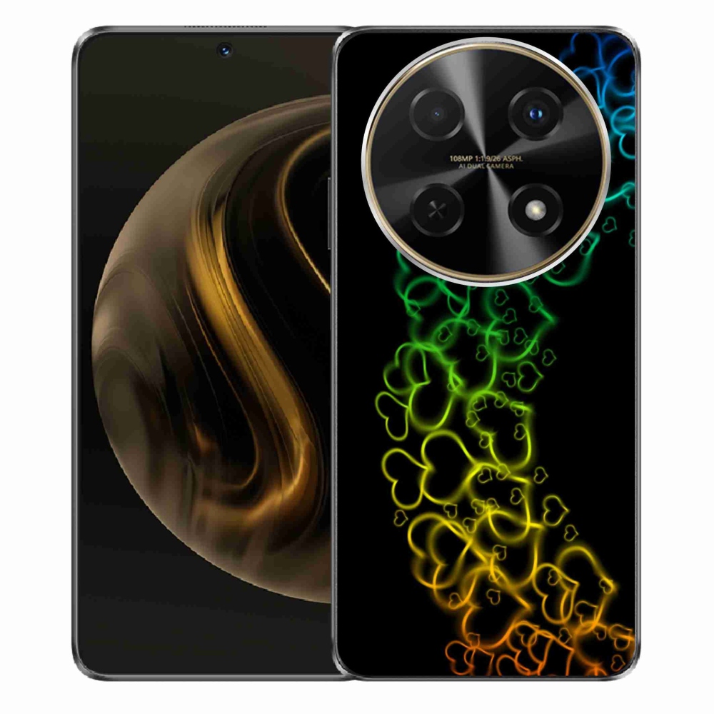 Gél borítás mmCase a Huawei Nova 12i készülékhez - színes szívek