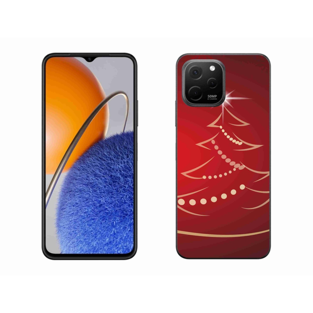 Gél borító mmCase a Huawei Nova Y61 készülékhez - karácsonyfa karikatúra