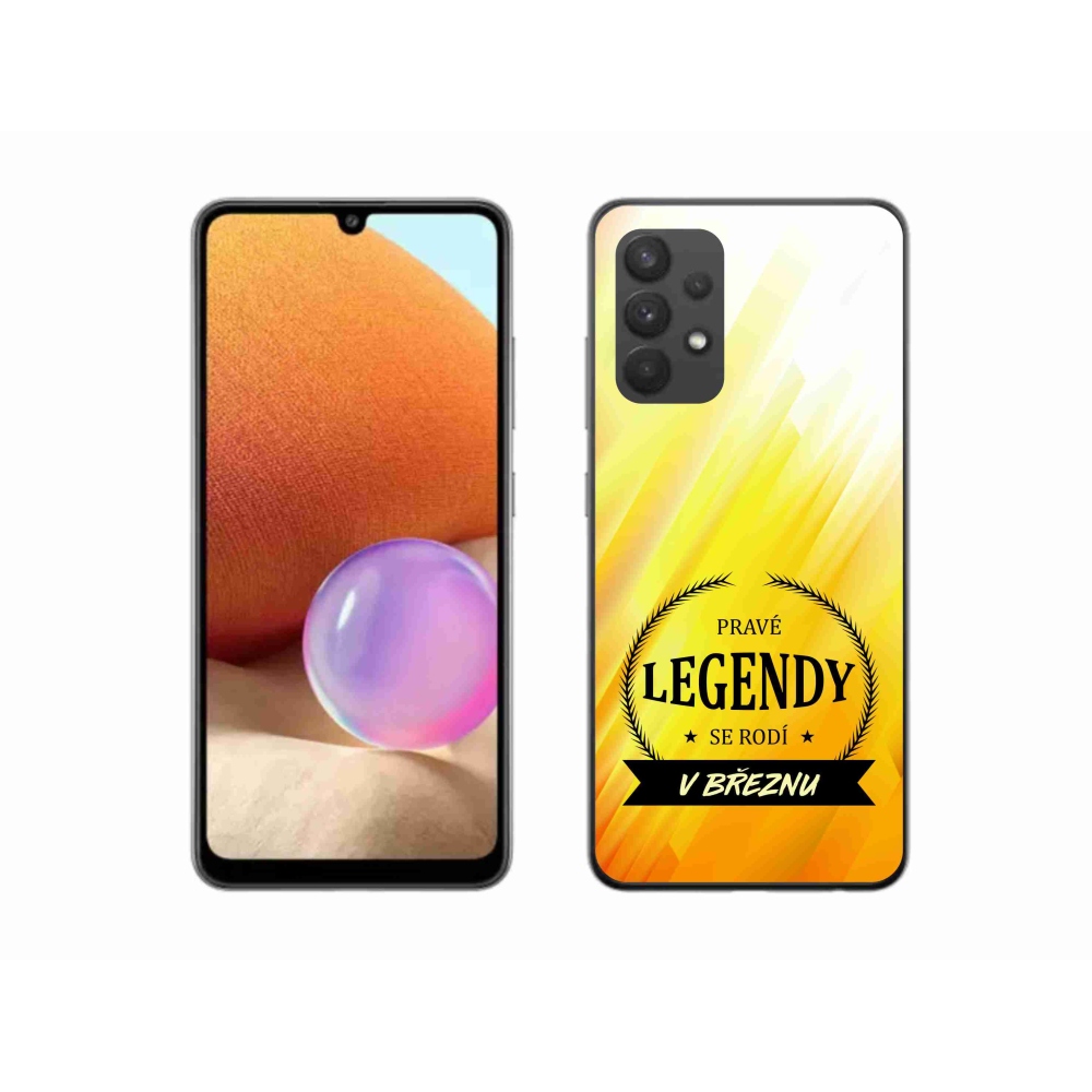 Gél borító mmCase Samsung Galaxy A32 4G - Március legendái sárga háttérrel