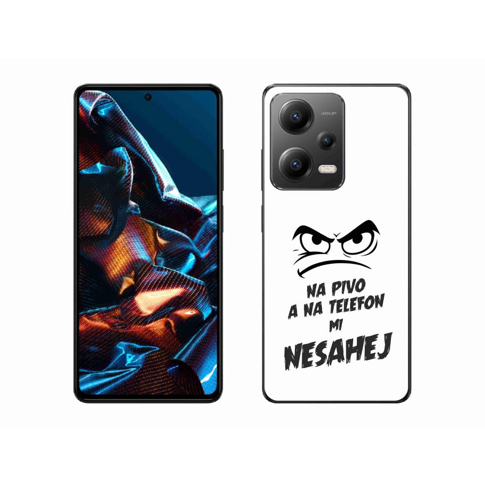 Gél borítás mmCase a Xiaomi Redmi Note 12 Pro 5G - sör motívum 2 fehér háttérrel