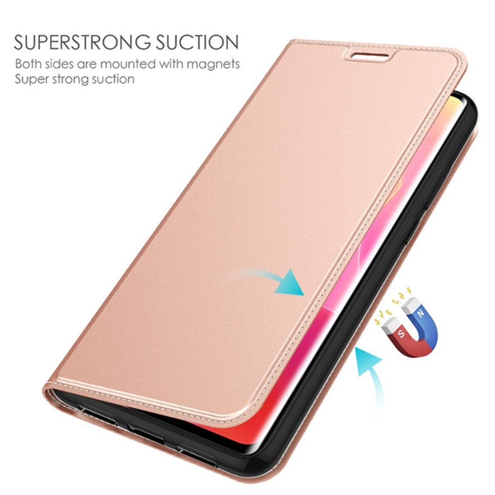 DUX könyvtáska Vivo X100 Pro 5G-hez - rózsaszín arany
