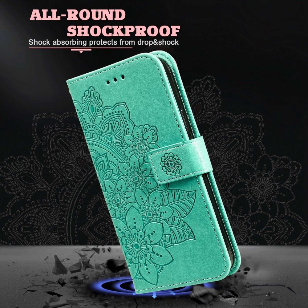 Mandala könyv tok az Oppo Find X5 Lite készülékhez - teal színű