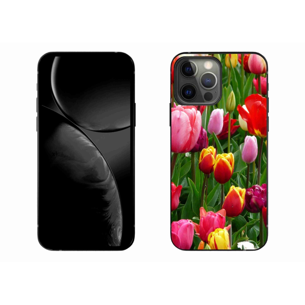 Zselés borítás mmCase iPhone 13 Pro Max készülékhez - tulipánok