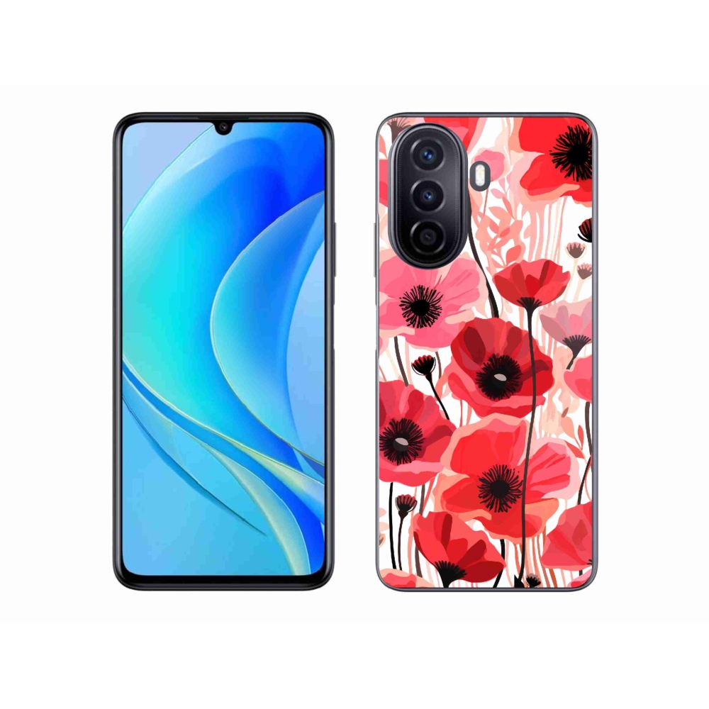 Gél borítás mmCase a Huawei Nova Y70 készülékhez - mákos 1