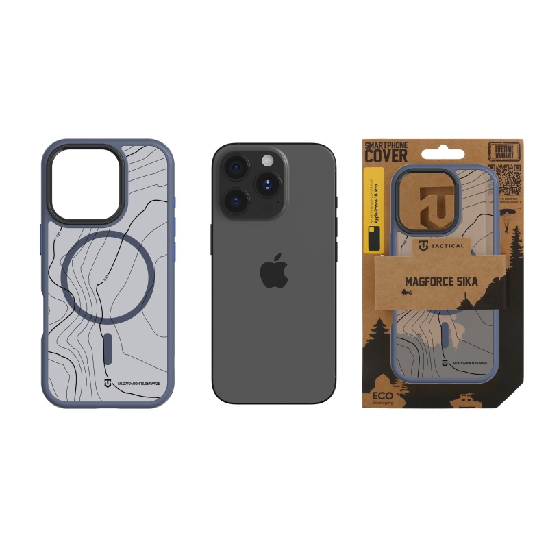 Taktikai MagForce Hyperstealth Sika borító iPhone 16 Pro készülékhez Mélykék