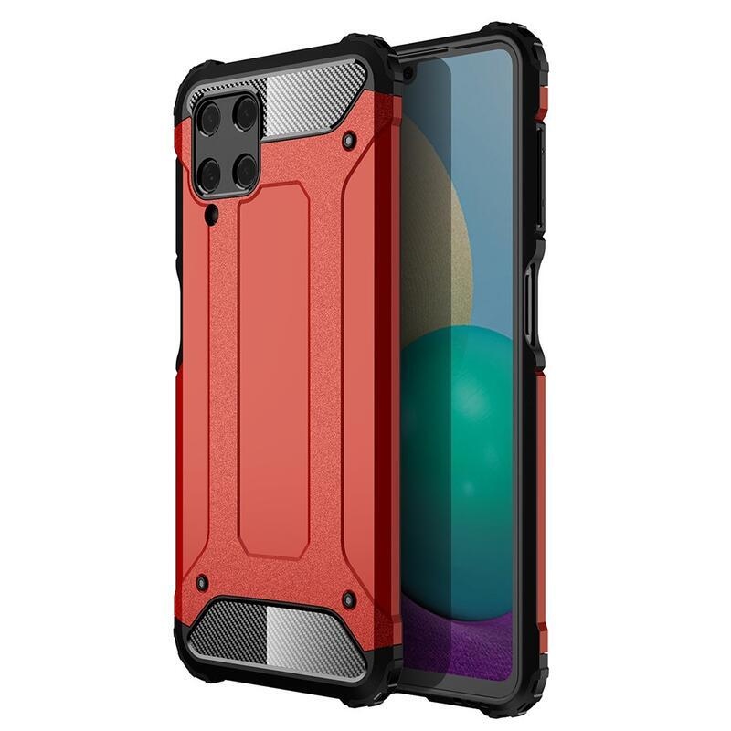 Páncél hibrid tartós borítás Samsung Galaxy A22 4G készülékhez - piros