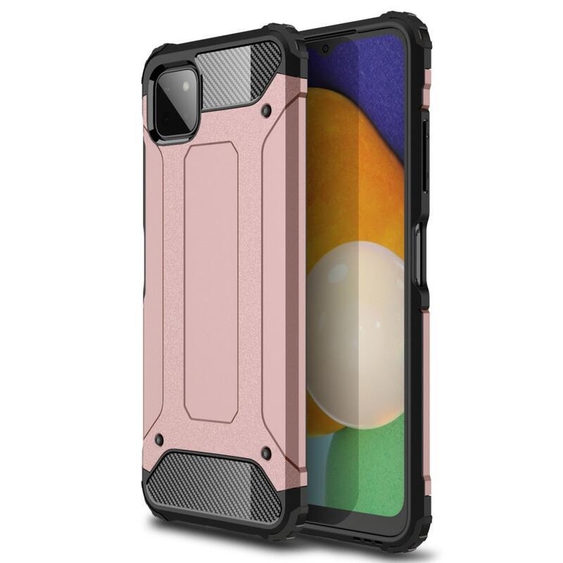 Armor hibrid tartós borítás Samsung Galaxy A22 5G készülékhez - rózsa arany